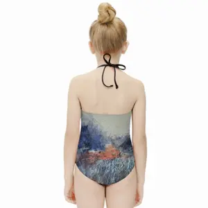 Moody Landscape Kids One Piece Swimsuit