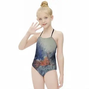 Moody Landscape Kids One Piece Swimsuit