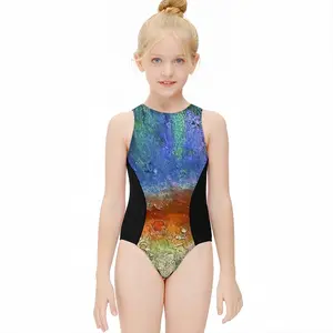 Jupitermoon Kids One Piece Swimsuit (Black)