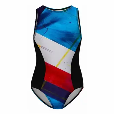 The Grexit Kids One Piece Swimsuit (Black)