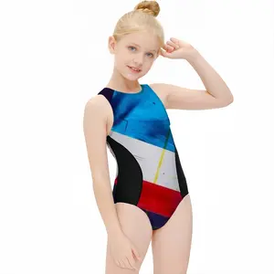 The Grexit Kids One Piece Swimsuit (Black)