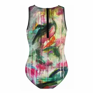 Orchids Kids One Piece Swimsuit (Black)