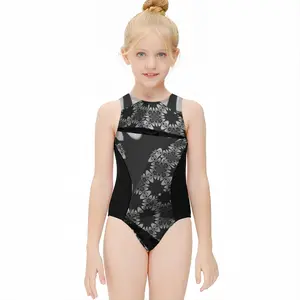 Kimono Kids One Piece Swimsuit (Black)