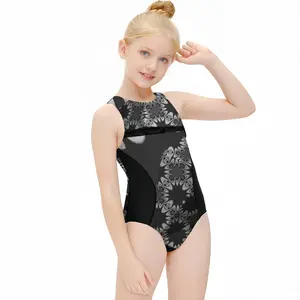 Kimono Kids One Piece Swimsuit (Black)