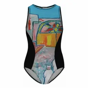 The Arab Market Kids One Piece Swimsuit (Black)