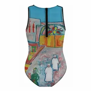 The Arab Market Kids One Piece Swimsuit (Black)