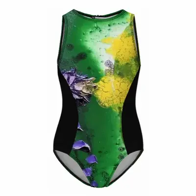 Blossoms Kids One Piece Swimsuit (Black)