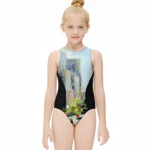 Central Parc East Kids One Piece Swimsuit (Black)