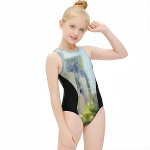 Central Parc East Kids One Piece Swimsuit (Black)