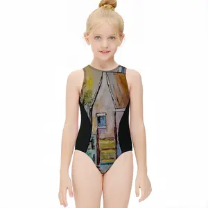 Hard Talk Kids One Piece Swimsuit (Black)