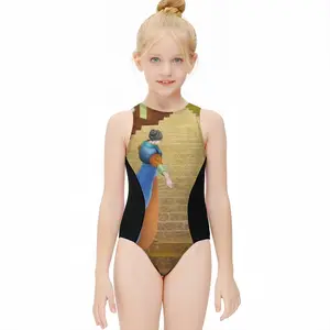 It Was Decided Long Ago Kids One Piece Swimsuit (Black)