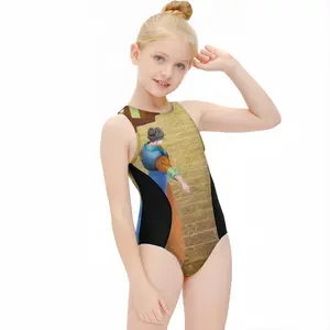 It Was Decided Long Ago Kids One Piece Swimsuit (Black)