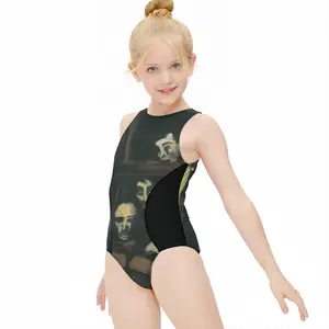 Appearing Kids One Piece Swimsuit (Black)