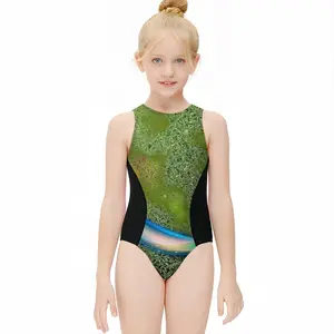 In All The Verse Kids One Piece Swimsuit (Black)