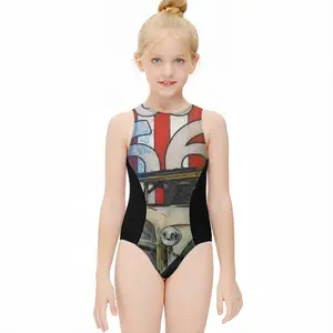 Route 66 Kids One Piece Swimsuit (Black)