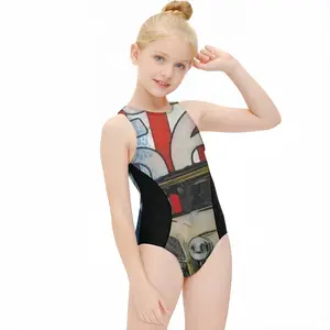 Route 66 Kids One Piece Swimsuit (Black)