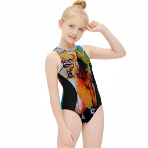 Anonymuse Kids One Piece Swimsuit (Black)