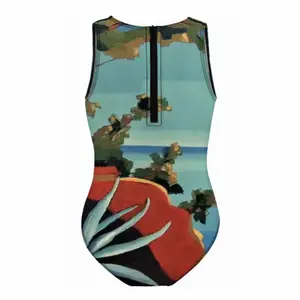 On The French Riviera Near Frejus Kids One Piece Swimsuit (Black)