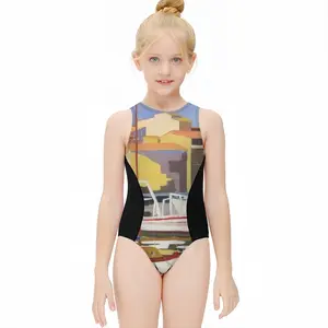 Sète The Navy Kids One Piece Swimsuit (Black)