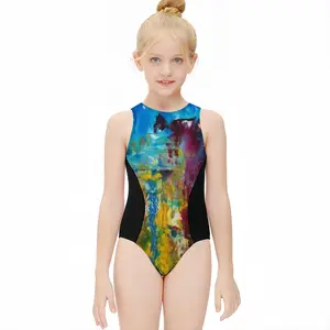 Hercules Kids One Piece Swimsuit (Black)