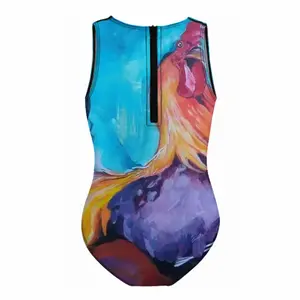 Rooster Kids One Piece Swimsuit (Black)