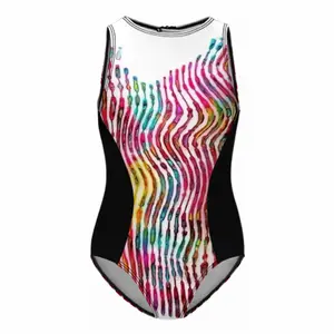 Feel The Love Inside Your Heart Shine In The Dark Kids One Piece Swimsuit (Black)