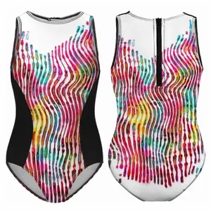 Feel The Love Inside Your Heart Shine In The Dark Kids One Piece Swimsuit (Black)