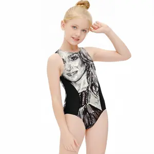 Ms Lopez Kids One Piece Swimsuit (Black)