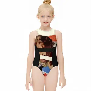 Victory Lap Kids One Piece Swimsuit (Black)