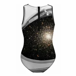 Astronaut Kids One Piece Swimsuit (Black)