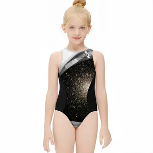 Astronaut Kids One Piece Swimsuit (Black)