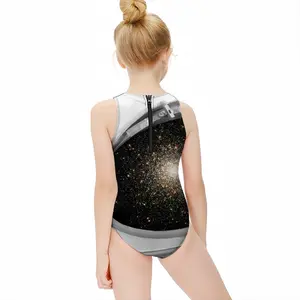 Astronaut Kids One Piece Swimsuit (Black)