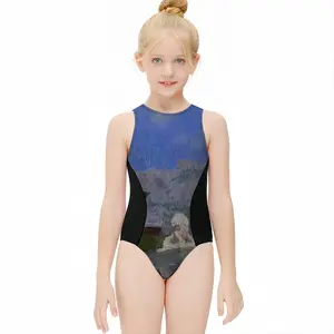 The Vorontsov Palace Crimea Kids One Piece Swimsuit (Black)