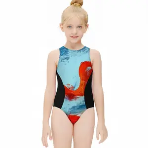 Hurted Feelings Kids One Piece Swimsuit (Black)