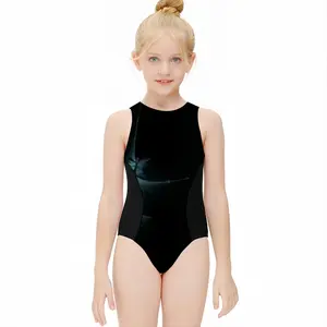 Traveling Kids One Piece Swimsuit (Black)