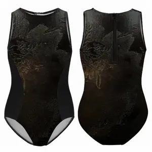 Black Rose Kids One Piece Swimsuit (Black)