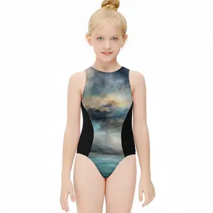 The Moment Between Kids One Piece Swimsuit (Black)