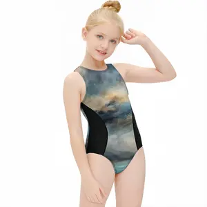 The Moment Between Kids One Piece Swimsuit (Black)