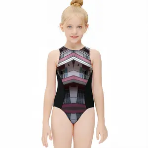 Fraise 3 Kids One Piece Swimsuit (Black)