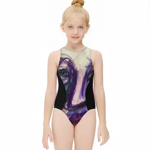 It Is Not My Fault Kids One Piece Swimsuit (Black)