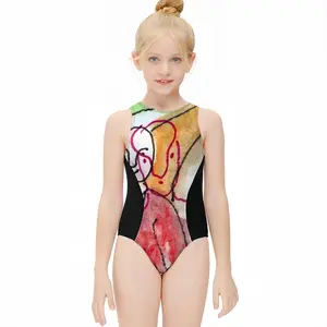 Everyday Micro-Scenes 054 Kids One Piece Swimsuit (Black)