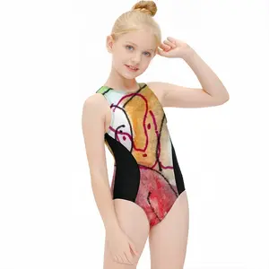 Everyday Micro-Scenes 054 Kids One Piece Swimsuit (Black)