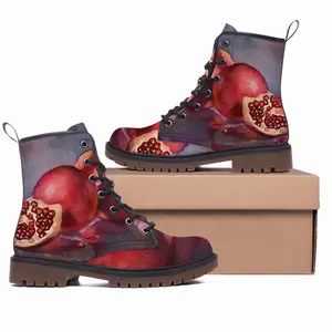 Men The Pomegranates Leather Work Boots