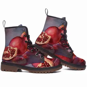 Men The Pomegranates Leather Work Boots