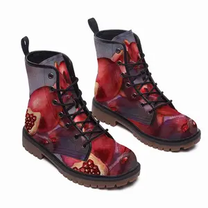 Men The Pomegranates Leather Work Boots