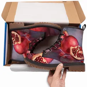 Men The Pomegranates Leather Work Boots