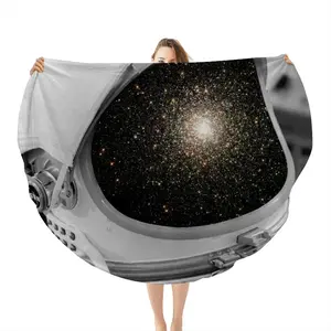 Astronaut Flannel Blanket (Round)