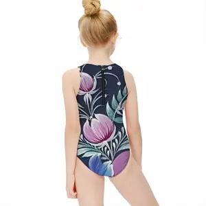 Night Pleasure Kids One Piece Swimsuit (Black)