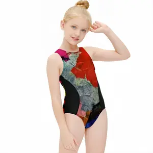 #106-2021 Kids One Piece Swimsuit (Black)