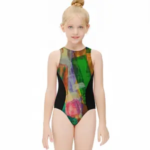 Mixing Kids One Piece Swimsuit (Black)